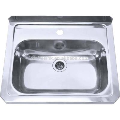 China Without Faucet SUS 304 Stainless Steel Wall Hung Laundry Sink for sale