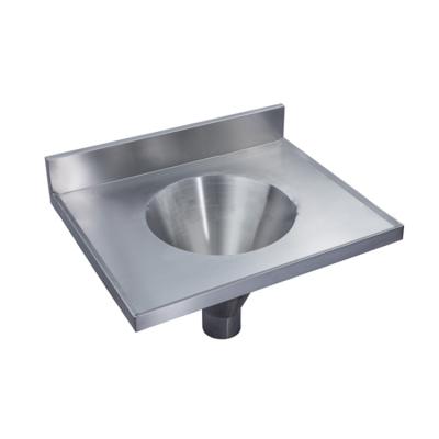 China Without Faucet Sluice Combo Sink, Medical Sluice Sink Combination For Hospital Ware Modern Rectangular Double Stainless Steel Sanitary Bowl for sale