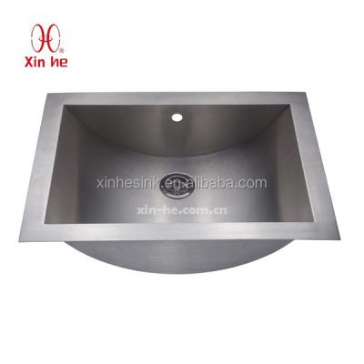 China Without Faucet Stainless Steel Prep Sink Bar Sink With Curved Bottom for sale