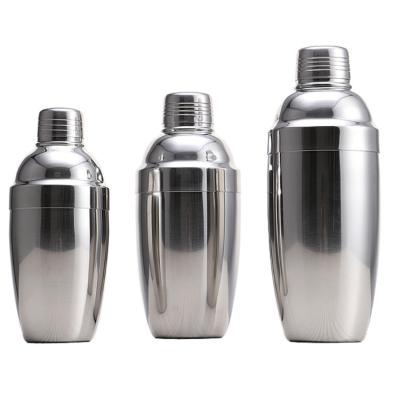 China Durable Custom Shaker Drink Mixer Set Stainless Steel Cocktail Kit Bar Tools 350ml Shaker Bottle for sale