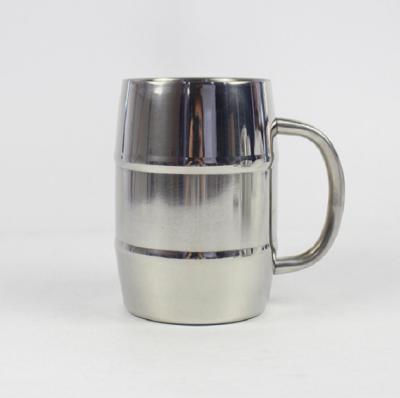 China Sustainable 15oz Stainless Steel Beer Mug With Two Layers for sale