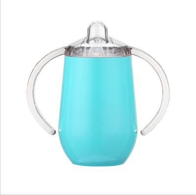 China Stainless Steel Sustainable Baby Sipping Cup Vacuum Insulated With Handle for sale