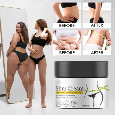 China 7 Days Natural Organic Hot Body Cream Wholesale Weight Loss Cellulite Fast Anti Slimming Heartburn Fat Belly Slim Cream For Women for sale