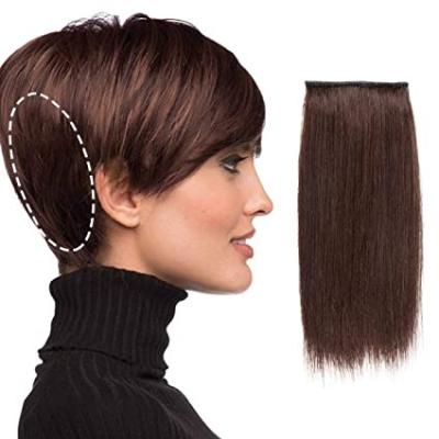 China V-Tip Hair Short Clip In Wig Add Volume Make More Puffy Straight Synthetic Hair Wig For Women Men for sale