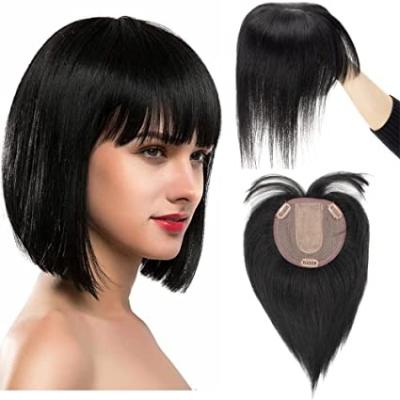 China Basic Straight Hair Closure Piece Wigs Top For Women Men With All Kinds Of Colors Straight Bun for sale