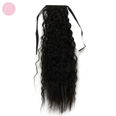 China High Quality Synthetic V-Tip Hair Ponytail Extensions 150g Natural Hair for sale