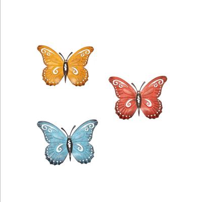 China Factory Price Hot Sale Large Metal 3d Art Butterfly Traditional Cheap Outdoor Wall Decor for sale