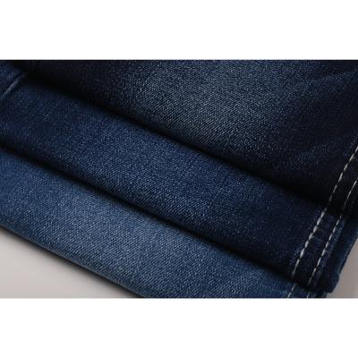 China Cheap stretch cotton poly spandex indigo blue jeans fabric breathable denim fabrics hot sale for sale