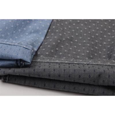 China 100% Cotton 4oz non-stretch thin jacquard woven denim fabric Tear-resistant for denim T-shirt quality light denim for wholesale price for sale