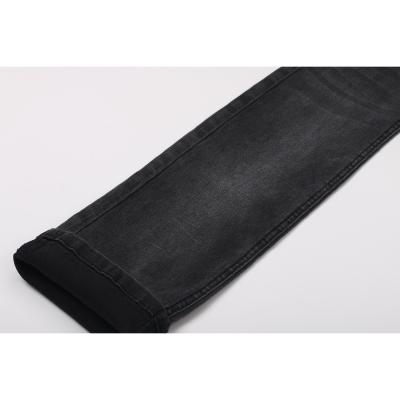 China China Denim Fabric Factory Black Cotton Stretch TR Denim 9oz Black Breathable Stretch Jeans Fabric for sale