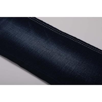 China Breathable High Flexibility Customized Denim Fabric Dark Blue Cotton Spandex Jeans Fabrics for sale