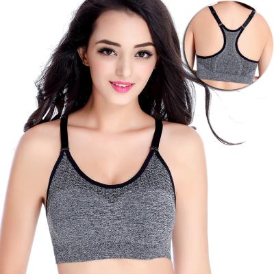 China Breathable Professional Shockproof Rimless Running Vest Sleep Sports Large Size Traceless Adjustable Gathered Bra Yoga for sale