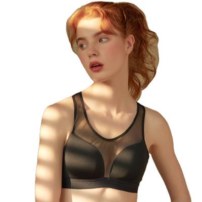 China Breathable Traceless Sports Wrap Thin Cup U Back Rimless Bra for sale