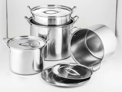 China potenciômetro de aço inoxidável de alta qualidade & potenciômetro & cookware do sause 12pcs à venda