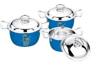 China 2020 hot selling 16/18/20  3pcs and 4pcs stainless steel 410cookware set &201#  cookware sets kitchenwares & kitchen pot for sale