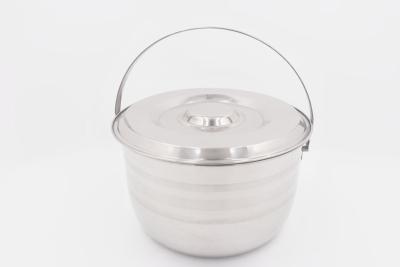 Κίνα 18cm Kitchenware and cookware round metal cooking stock pot stainless steel cooking pot προς πώληση