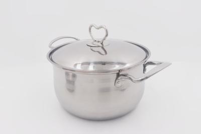 Κίνα 16+18cm Saucepans sets multi-functional boiling stockpot rolled edge stewpot with steel cover προς πώληση