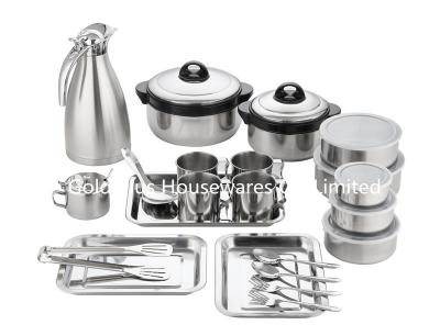 중국 22pcs kitchen utensils stainless steel sealed box heat preservation soup pot seasoning box vacuum flask jug 판매용