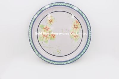 Κίνα 40cm Indian market flower theme breakfast tray round shape party food service tray with custom print προς πώληση