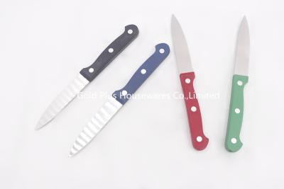 China 0.8mm Kitchen food cutting tools stainless steel full tang blade custom chef slice bread tool fruit knife Te koop