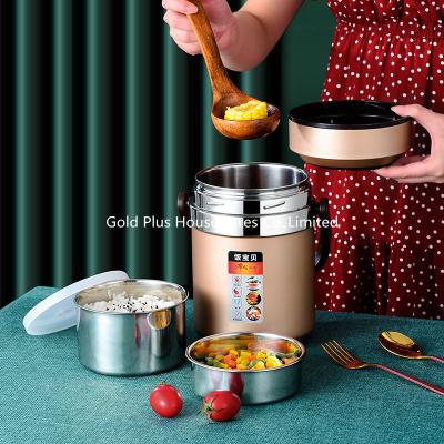 China Keep food warm 2L stainless steel insulated food container keep hot 24 hour thermos lunch box vacuum flask termos for sale