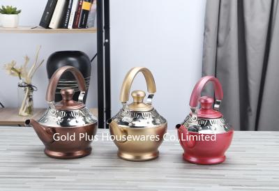 Cina 1L Kitchen accessory stainless steel gold coffee pot ancient greek classical style tea set coffee pot in vendita