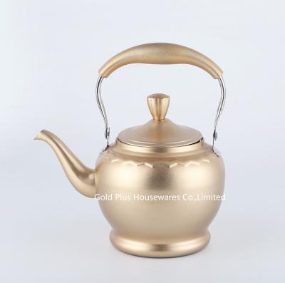 China 1.5L or 2L Freedom gifts golden color stainless steel turkish coffee pot boiled water make coffee or tea for household for sale