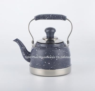 Chine pot à la mode de café de l'acier inoxydable 2L avec la bouilloire siffleuse de couleur de filtre de théière bleue d'eau chaude à vendre