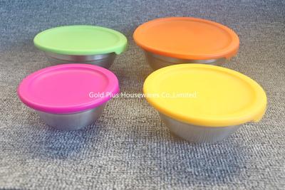 China 8pcs Personalized portable food container stainless steel leakproof mixing salad bowl with airtight lid zu verkaufen