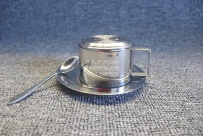 중국 Wholesale hot selling promotional cup set metal steel traditional coffee cup 400ml tea mug set with saucer 판매용