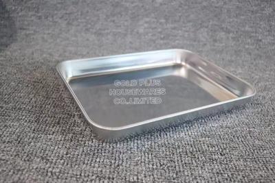 Κίνα Restaurant big size towel tray stainless steel medical tray with different size good quality bathroom makeup tray προς πώληση