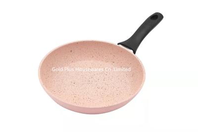 중국 Granite pots and pans marble coating standard non-stick frying pan black handle 12cm small size forged frying pan 판매용