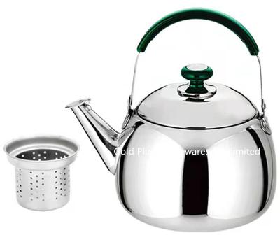 China Hotel coffee pot luxury tea pot  stainless steel premium whistling tea kettle factory direct sales water pot à venda