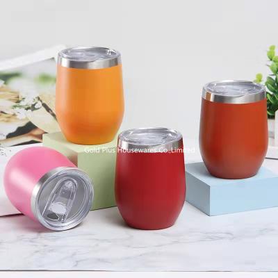 China 8OZ Good price vacuum insulation coffee mug stainless steel egg shape double wall insulated wine tumbler cups à venda