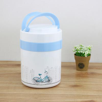 China Japan style multi-layer stainless steel vacuum insulated lunch pot outdoor multifunctional food warmer pot Te koop