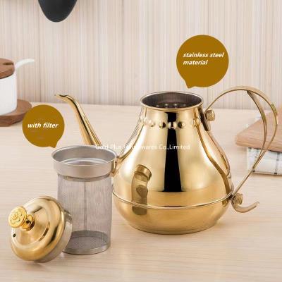 Cina Arabic style hot sale cafetiere portable coffee pot fine mouth personalized stainless steel turkish coffee pot in vendita