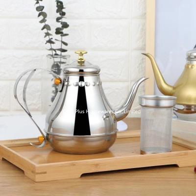 Chine Pot latéral renforcé de café d'acier inoxydable de fuite de bouilloire de thé d'acier inoxydable d'approvisionnements de cuisine anti avec le filtre à vendre