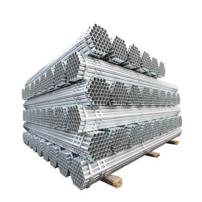 China Structure Pipe Hot Dip Galvanized Round Steel Pipe Hot Rolled Galvanized Steel Pipe For Greenhouse for sale