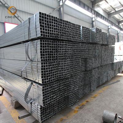 China Structure Pipe GI Pipe Hot-Dipped Galvanized HDG Tube Rectangle / Square Hollow Section Steel Pipe for sale