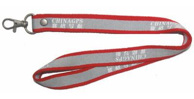 China High visibility reflective neck strap lanyards, reflective printed neck lanyard straps, for sale