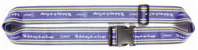 China Embroidered woven polyester belt lanyards for luggage bag security, jacquard woven logo, for sale