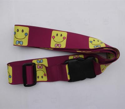 China Polyester secure luggage belt for your travel bag safety, heat transfer full color printed for sale