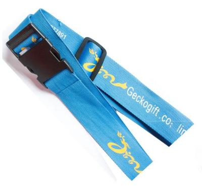 China Security polyester luggage belt lanyard for luggage bag safety, without digital code lock, for sale