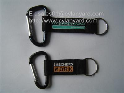 China Die carabiner Handgelenkabzugsleinen, kurze Abzugsleine mit Metall-carabiner und -ring wandernd wandern, zu verkaufen