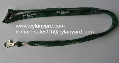 China Small wholesale customized tubular neck straps with metal swivel clip for sale