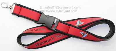 China Neoprene neck lanyards China supplier for sublimation rubber neoprene neck straps for sale