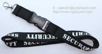 China SBR rubber neoprene neck lanyard with merrow overlock stitch, custom neoprene lanyards, for sale