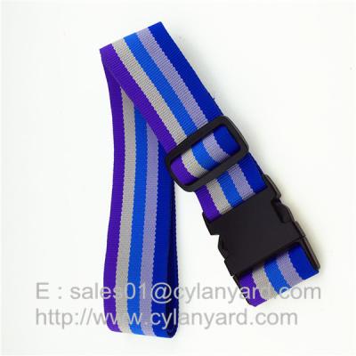 China Striped Polyester Travel Luggage band belts, Suitcase Band Belt Strap China factory for sale