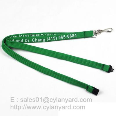 China Inexpensive Tube lanyard with Swivel J hook, printed polyester tube lanyards for sale