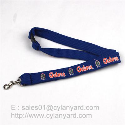 China Tube Lanyard Neck Ribbon with Metal Rifle Trigger Hook, polyester tubular straps for sale